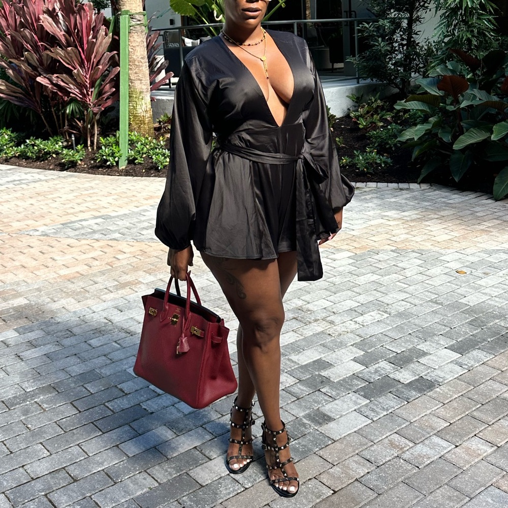 Chic Black Romper
